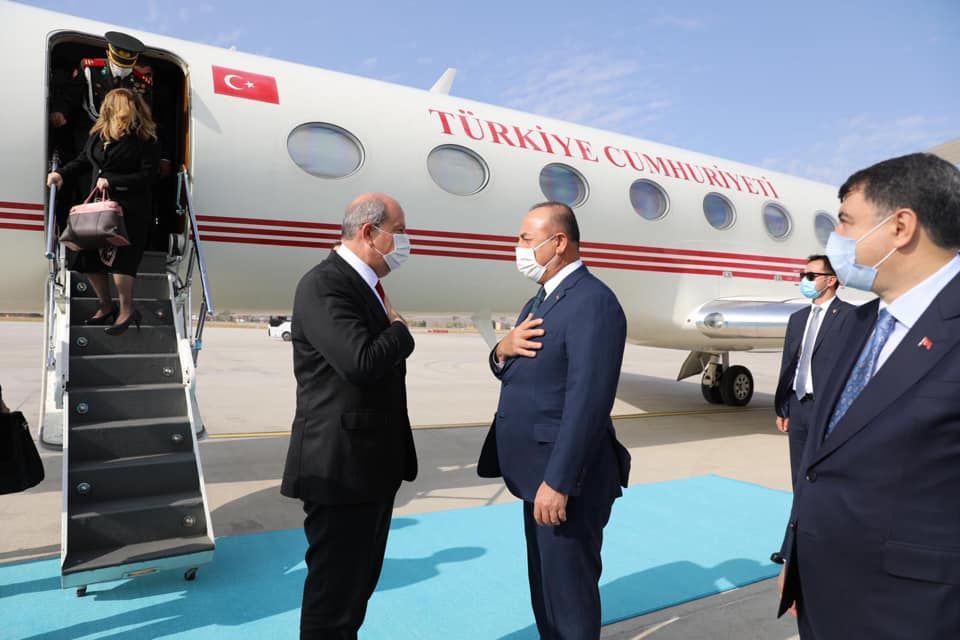 KKTC Cumhurbaşkanlığı - Cumhurbaşkanı Ersin Tatar, Türkiye Cumhuriyeti Cumhurbaşkanı Recep Tayyip Erdoğan’ın davetlisi olarak, Ankara’ya vardı