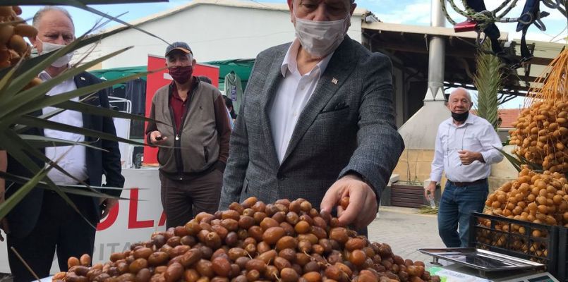 KKTC Cumhurbaşkanlığı - Cumhurbaşkanı Tatar, “Lefke Hurma ve Yerel Ürün Pazarı”nı ziyaret etti